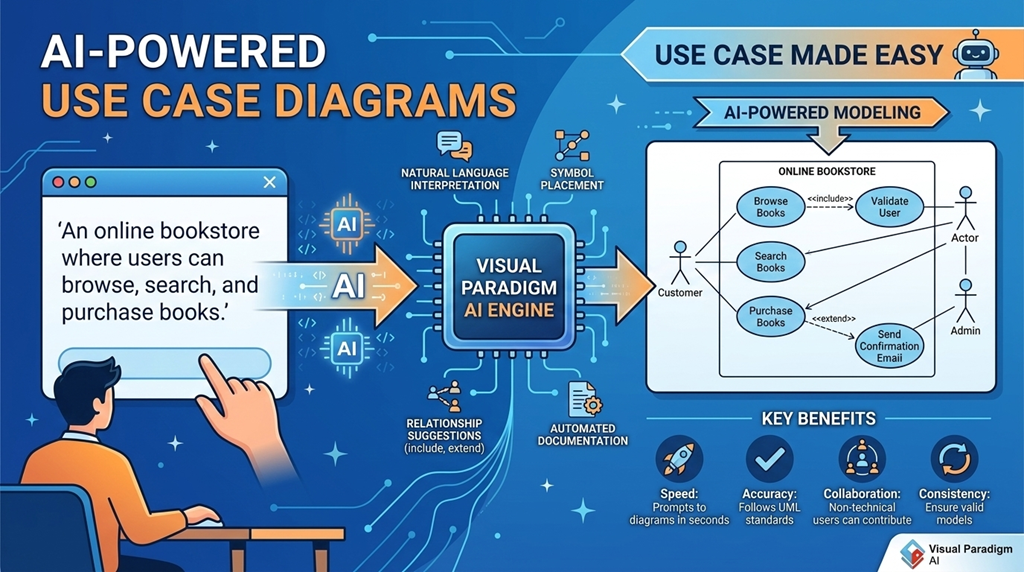 Use-Case-Diagramme einfach mit KI: Ein modernes Handbuch