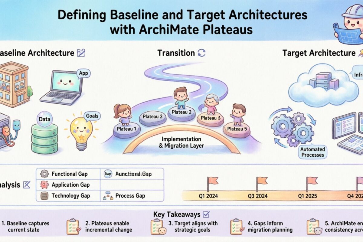 Definition von Baseline- und Zielarchitekturen mit ArchiMate-Plateaus