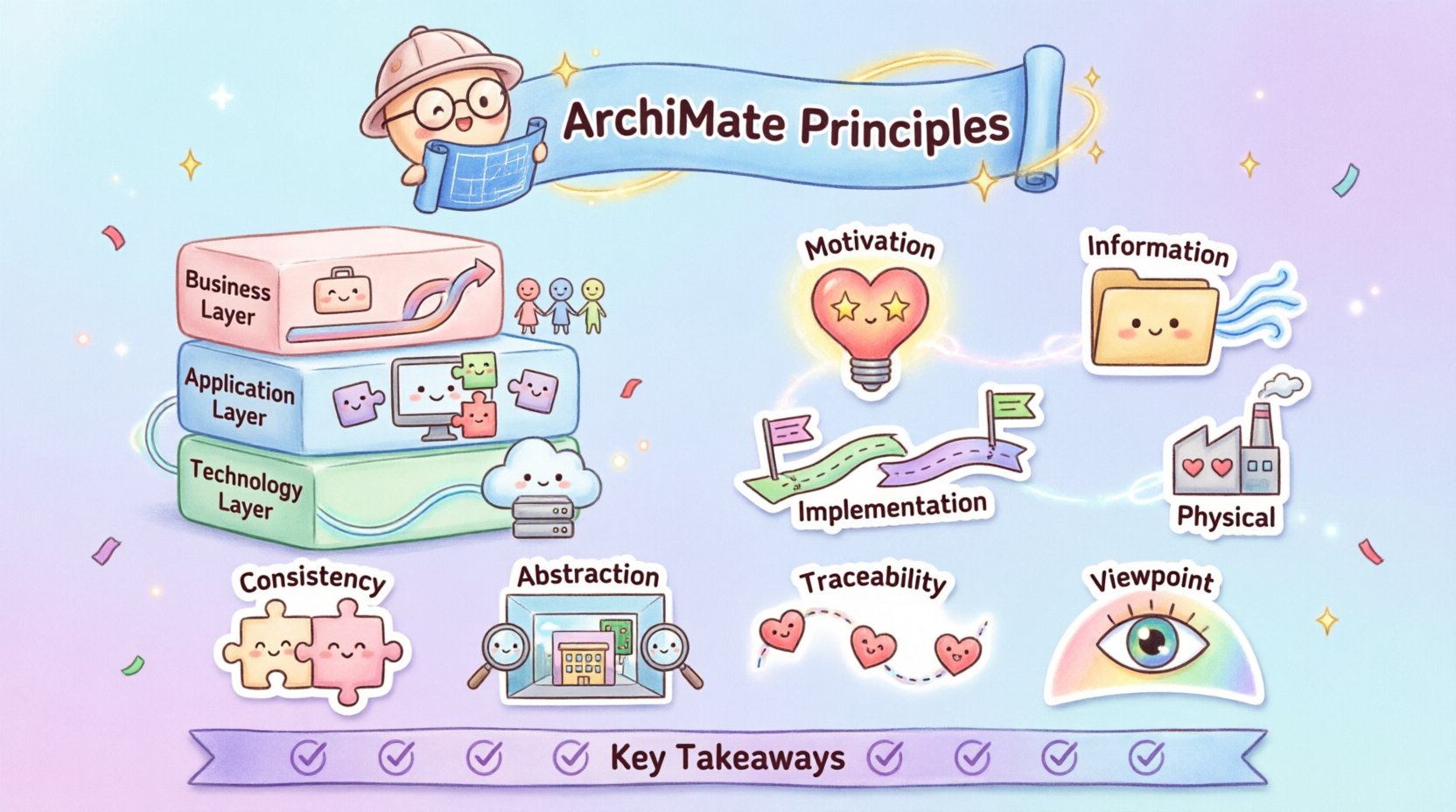 Kernprinzipien von ArchiMate für den Erfolg der Unternehmensarchitektur 🏛️