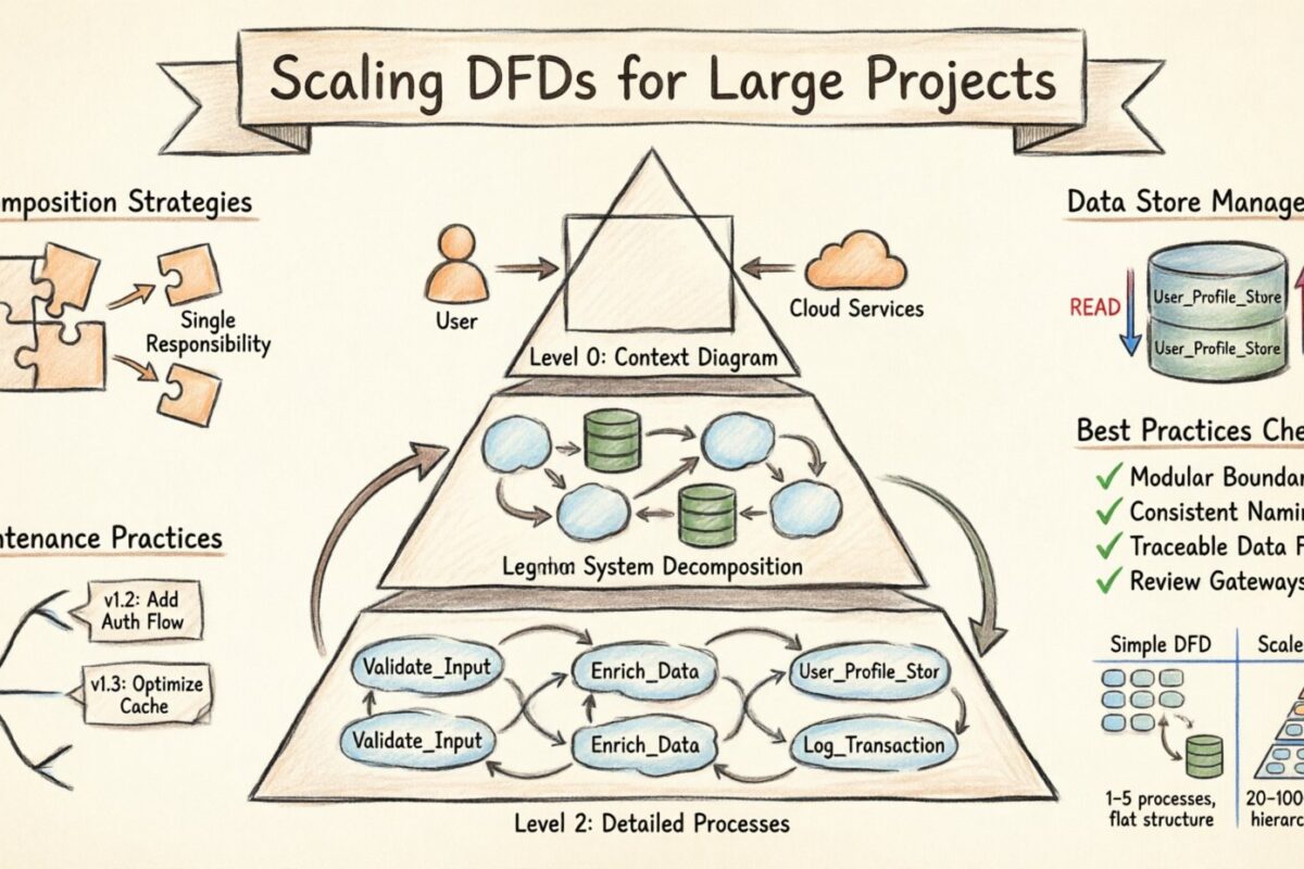 Skalierung von Datenflussdiagrammen für Großprojekte