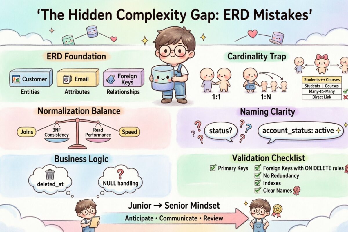 Die versteckte Komplexitätslücke: Wenn Junior-Entwickler Entitäts-Beziehungs-Diagramme falsch aufbauen Die versteckte Komplexitätslücke: Wenn Junior-Entwickler Entitäts-Beziehungs-Diagramme falsch aufbauen