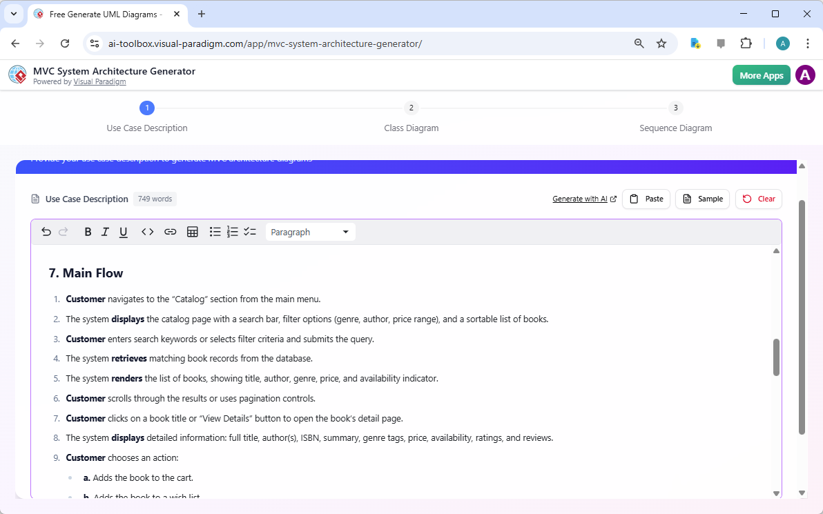 Desde un caso de uso a diagramas MVC en minutos: un generador impulsado por IA