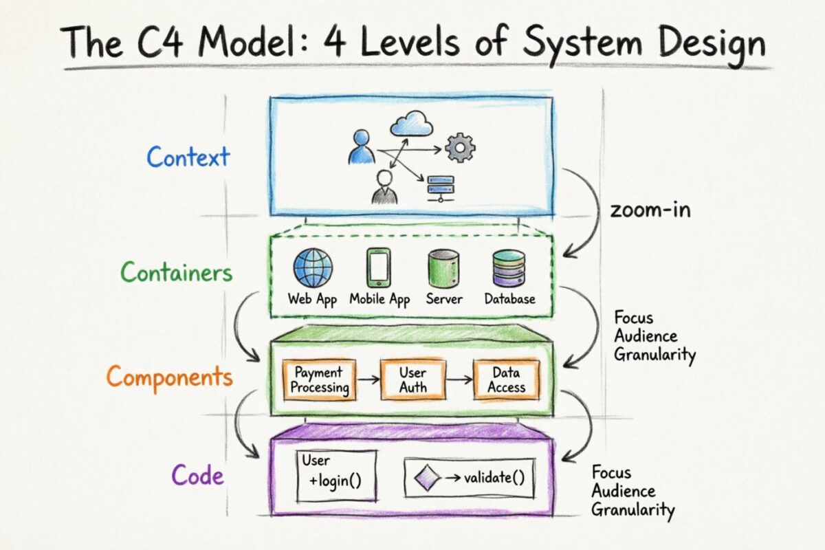 Entendiendo los cuatro niveles del modelo C4 para el diseño de sistemas