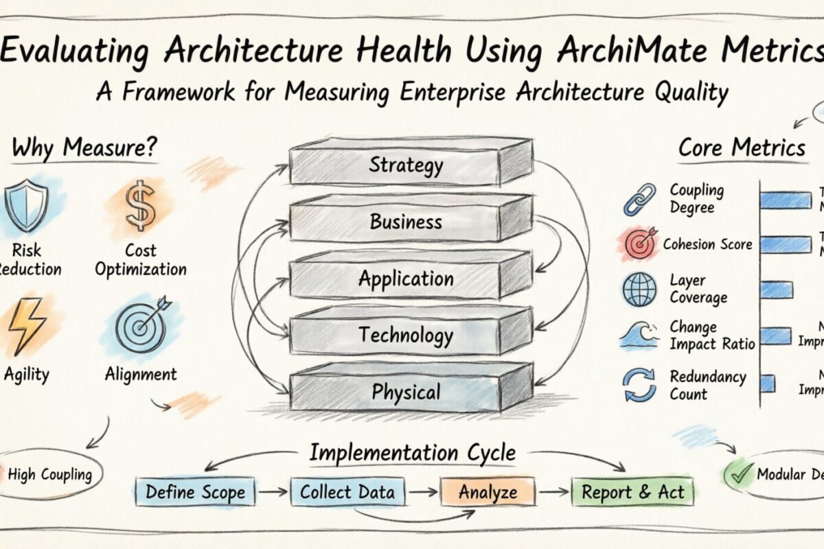 Évaluer la santé de l’architecture à l’aide des métriques ArchiMate