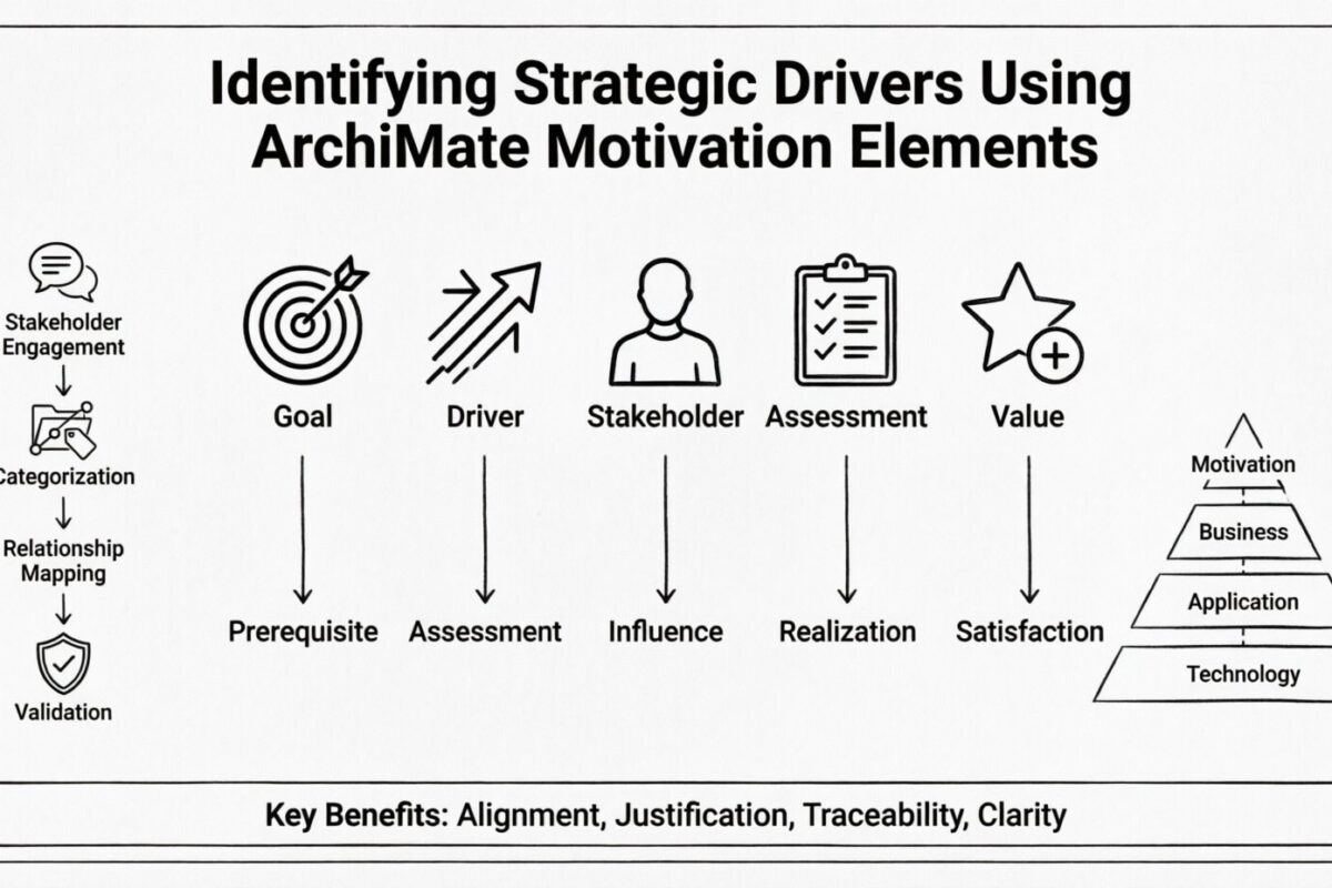 Identification des moteurs stratégiques à l’aide des éléments de motivation ArchiMate Identification des moteurs stratégiques à l’aide des éléments de motivation ArchiMate