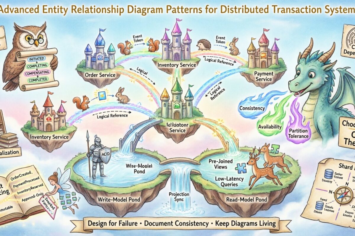 Modèles avancés de diagrammes d’entités et de relations pour les systèmes complexes de transactions distribuées