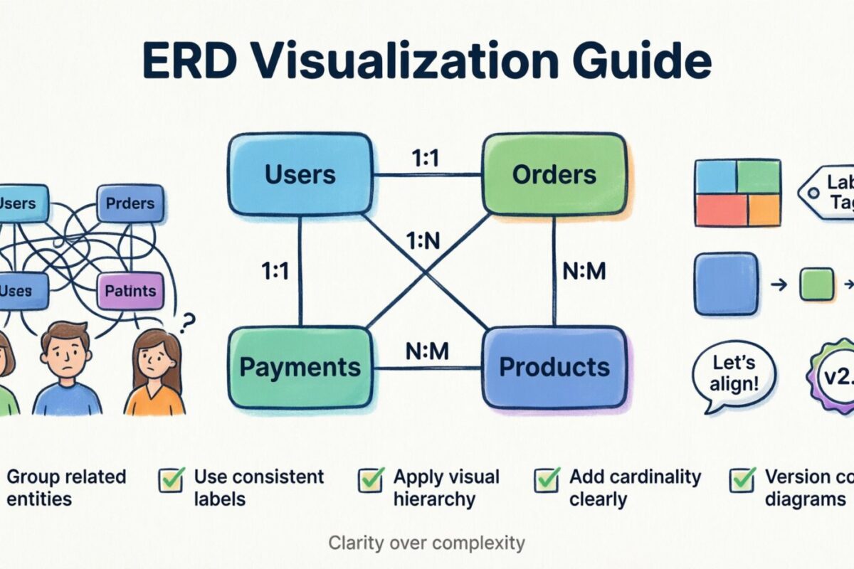 Início Rápido para Visualizar Diagramas de Relacionamento de Entidades Complexos para Alinhamento entre Equipes