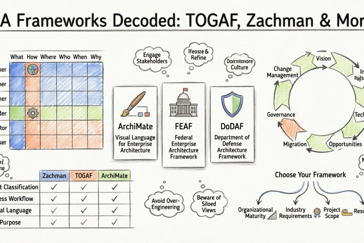 A Análise dos Componentes: Compreendendo TOGAF, Zachman e Outros Frameworks Sem Confusão