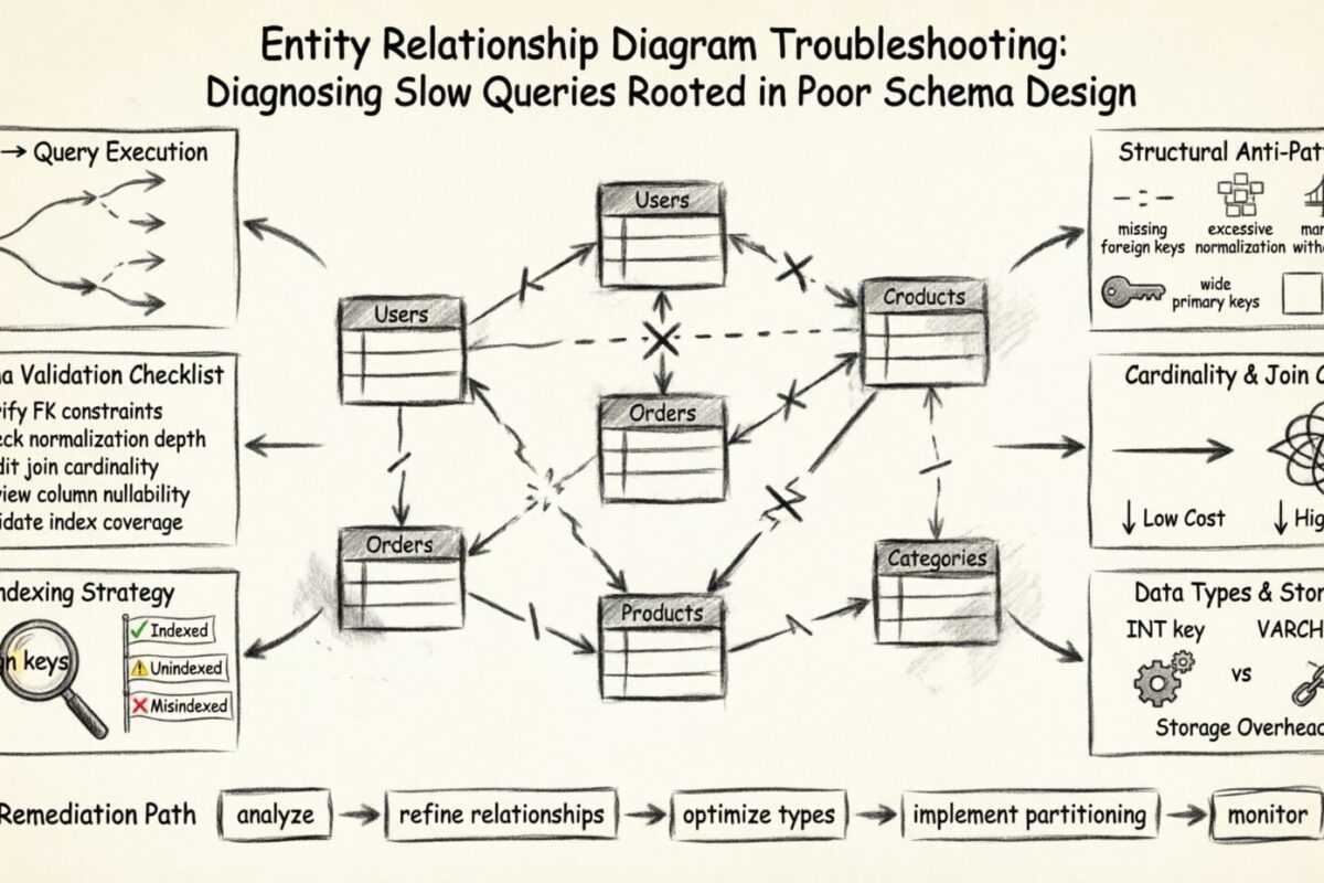 Solução de Problemas com Diagramas de Relacionamento de Entidades: Diagnóstico de Consultas Lentas Raizadas em Má Modelagem de Esquema