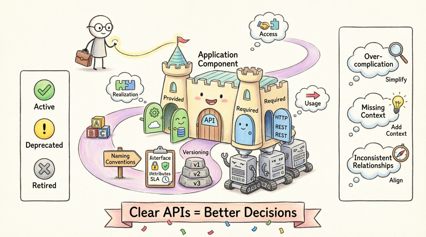 在ArchiMate組件中記錄API介面