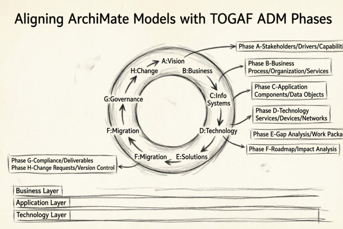 Đồng bộ hóa các mô hình ArchiMate với các giai đoạn TOGAF ADM