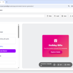 Creating a Festive Holiday Banner in Minutes with AI