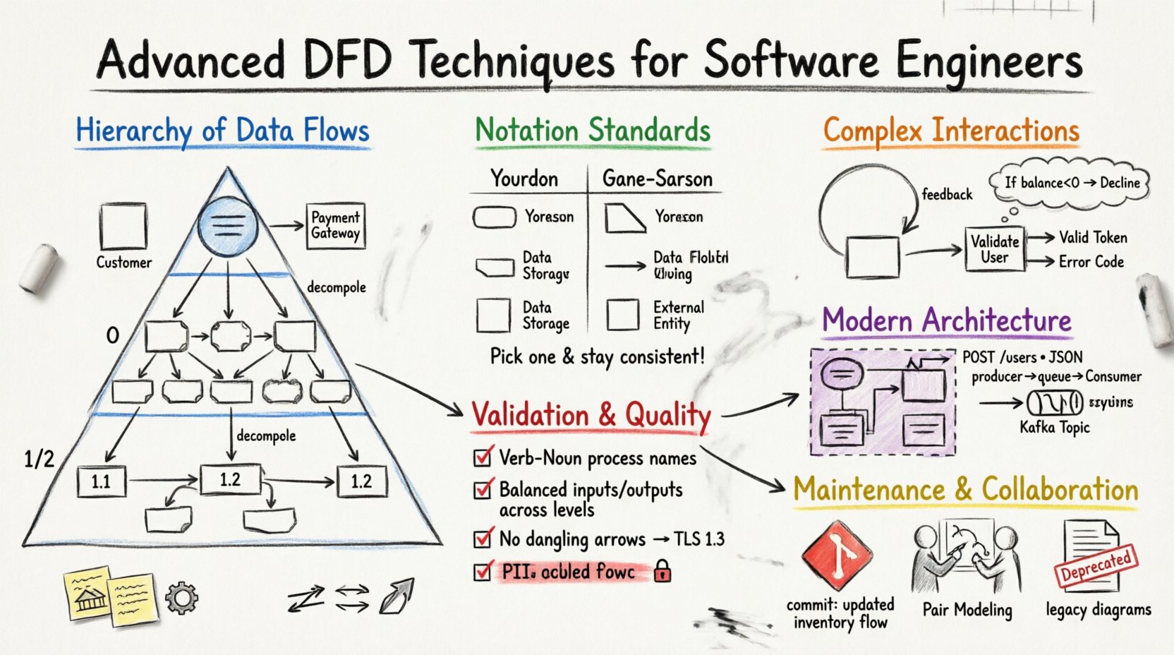 Advanced Data Flow Diagram Techniques for Software Engineers