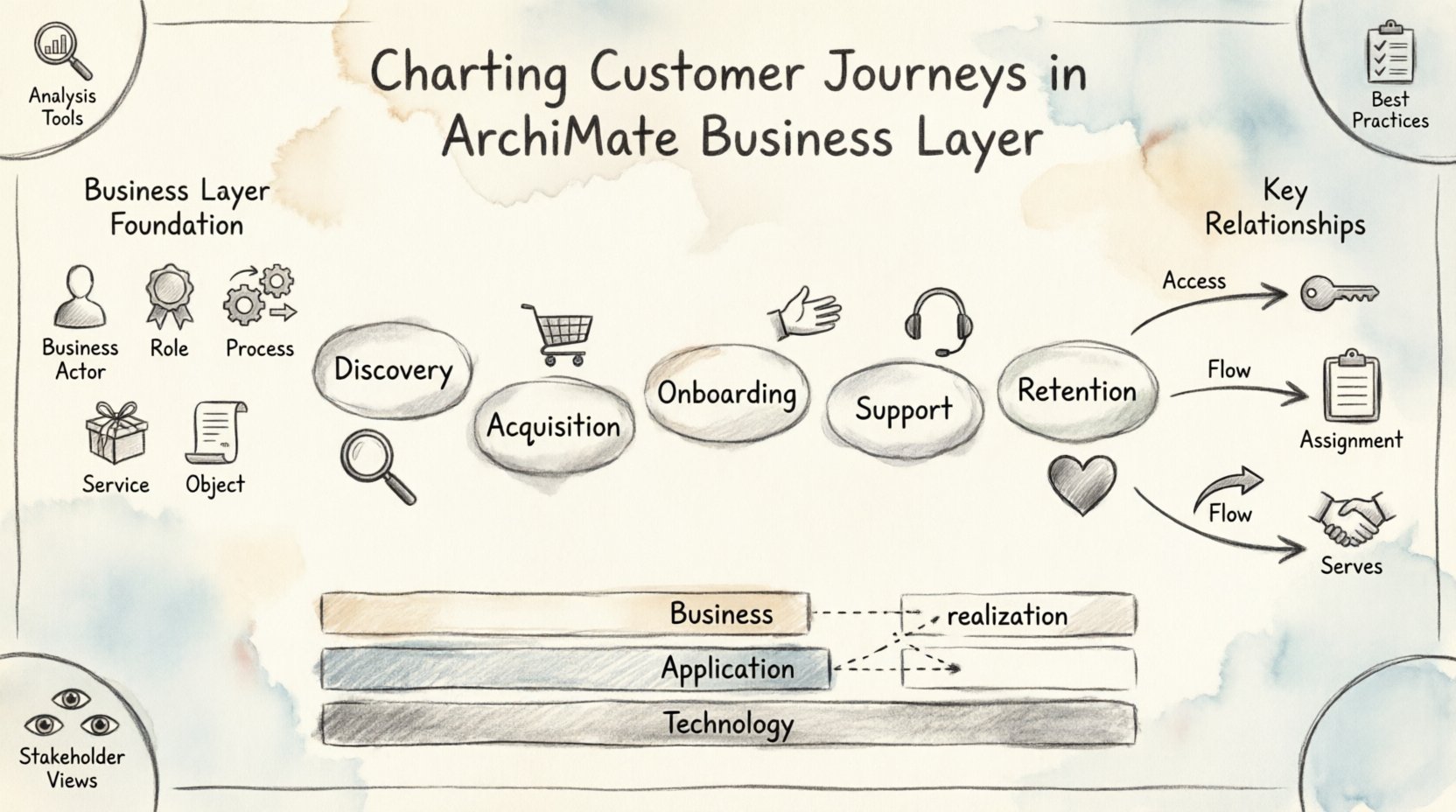 Charting Customer Journeys in ArchiMate Business Layer