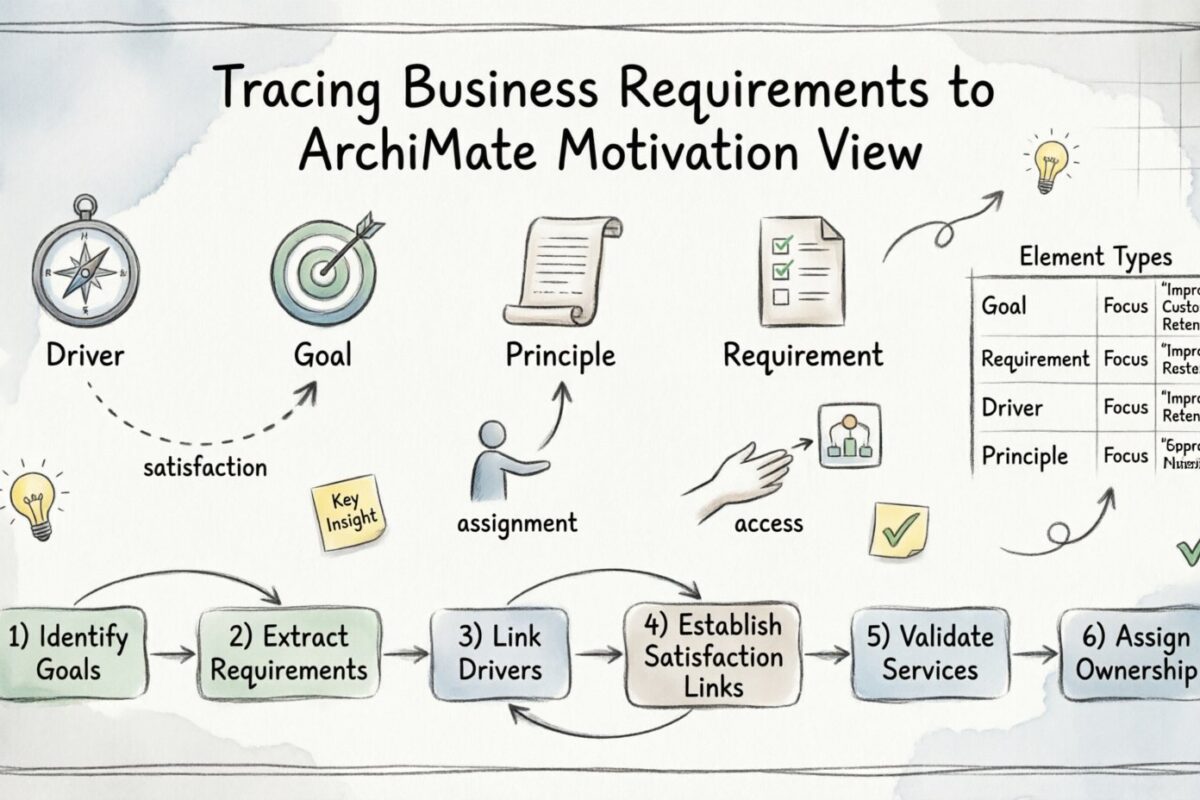 Tracing Business Requirements to ArchiMate Motivation View