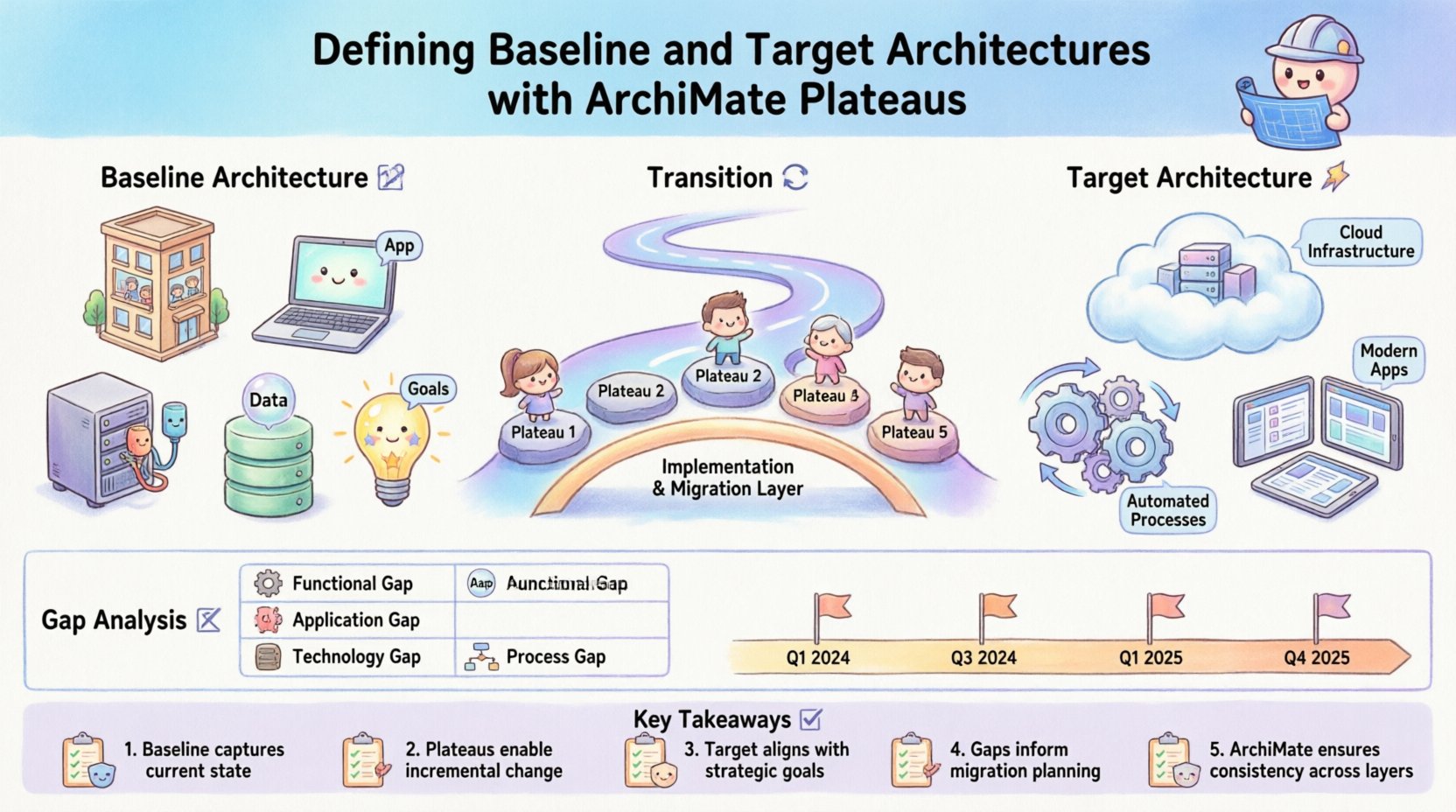 Defining Baseline and Target Architectures with ArchiMate Plateaus Defining Baseline and Target Architectures with ArchiMate Plateaus