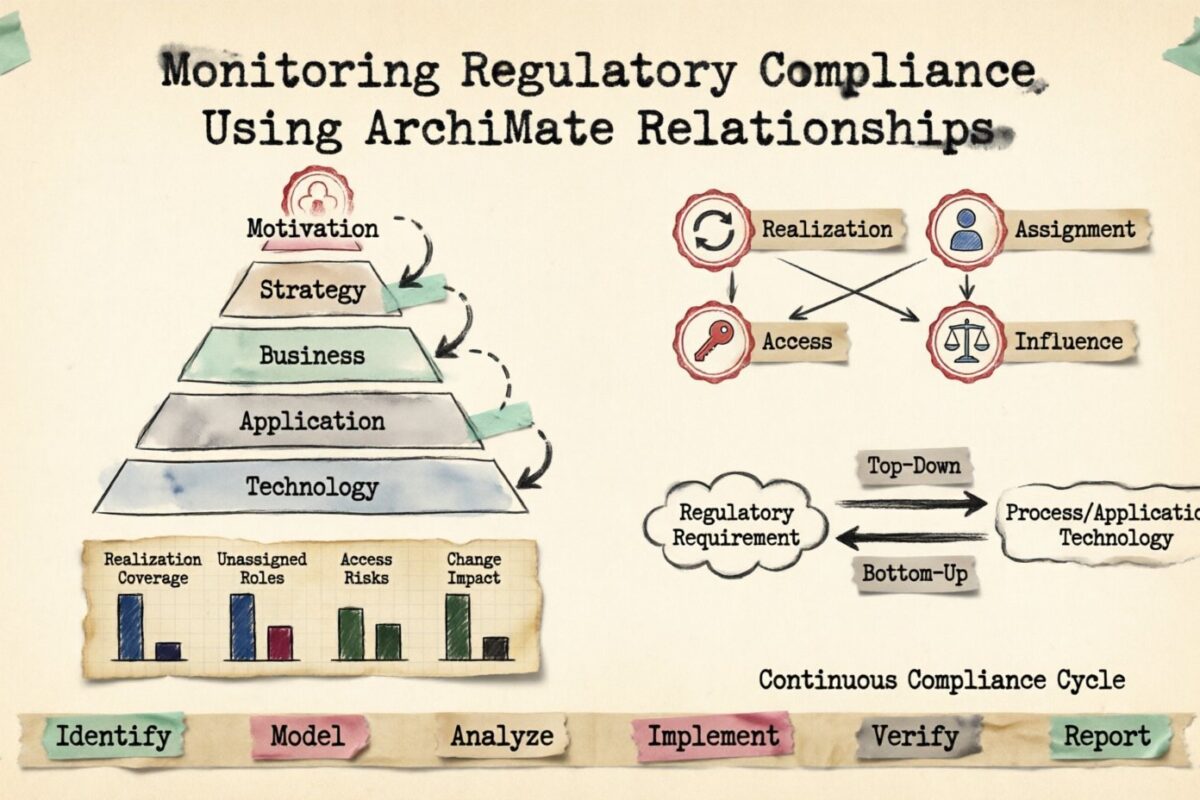 Monitoring Regulatory Compliance Using ArchiMate Relationships