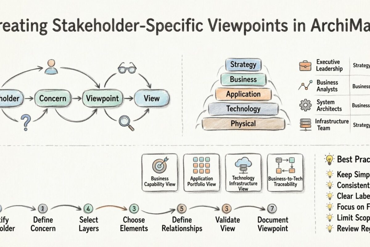 Creating Stakeholder Specific Viewpoints in ArchiMate