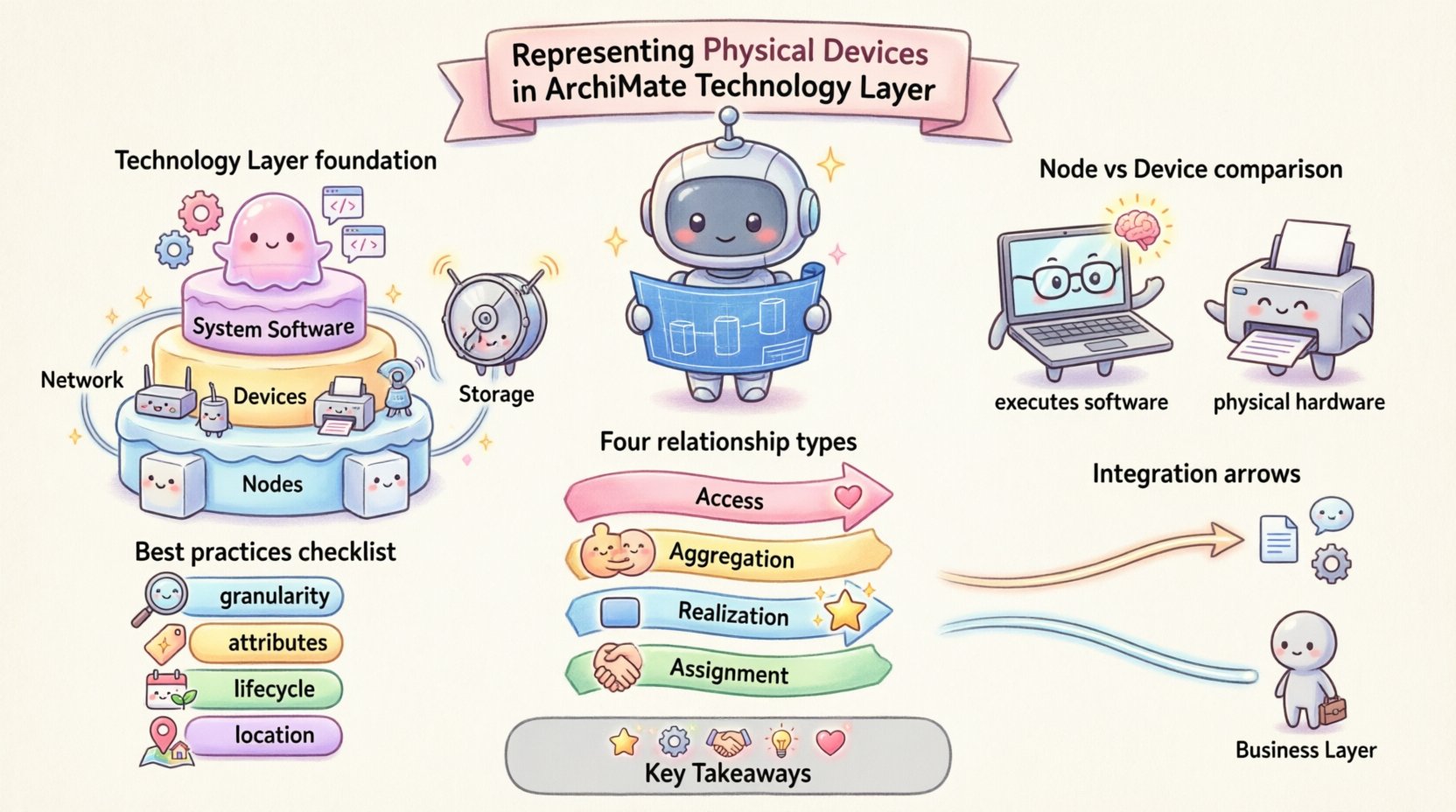 Representing Physical Devices in ArchiMate Technology Layer