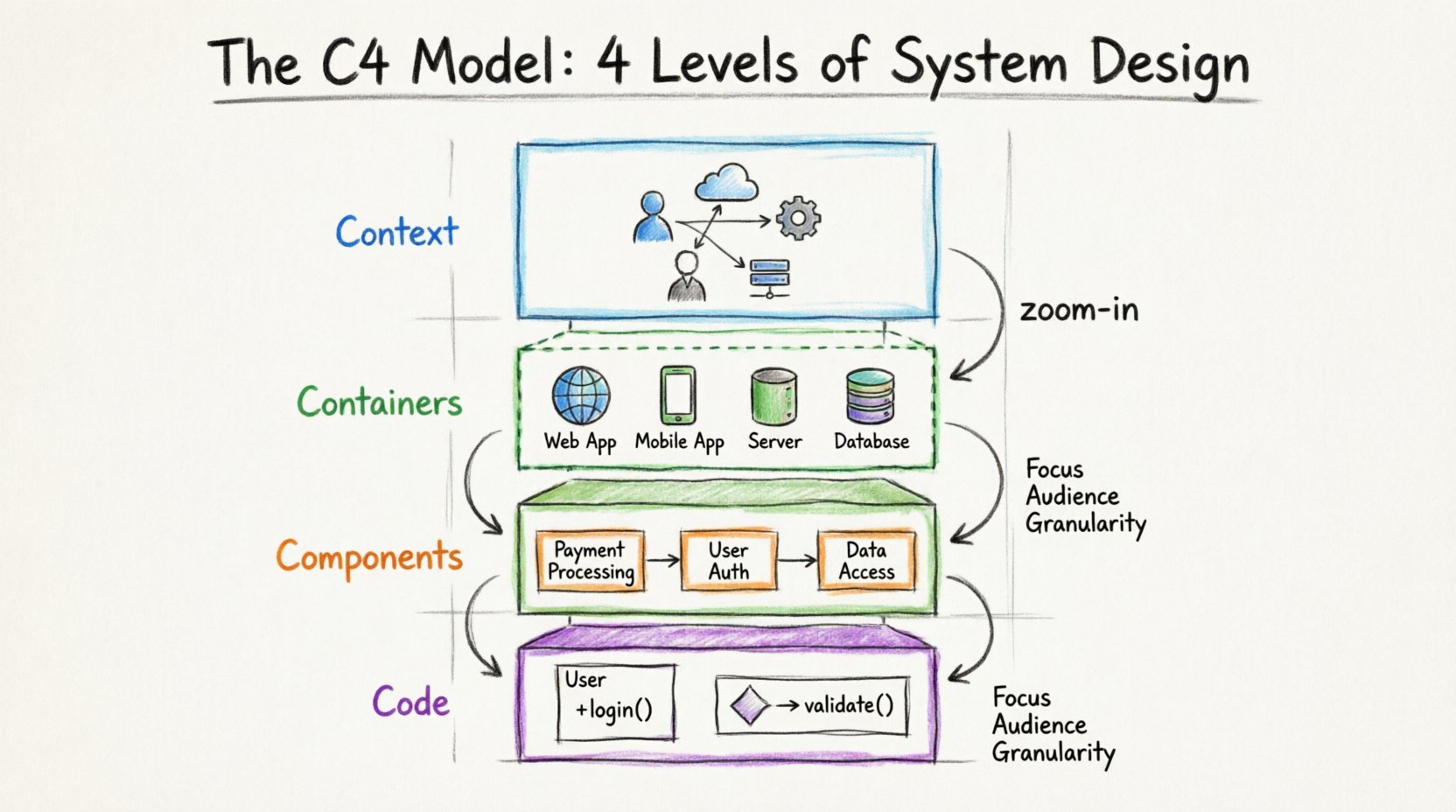 Understanding the Four Levels of the C4 Model for System Design