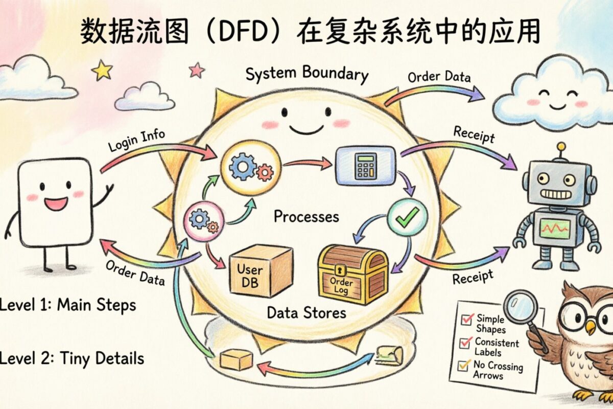 Creating Clear Data Flow Diagrams for Complex Systems