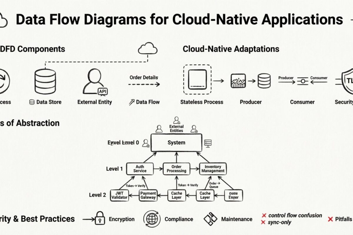 Data Flow Diagrams for Cloud-Native Applications