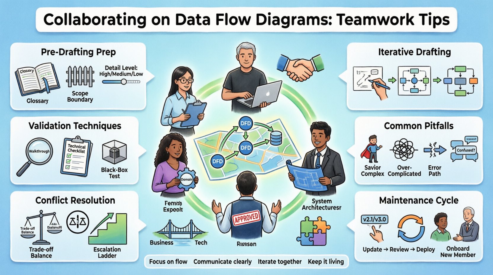 Collaborating on Data Flow Diagrams: Teamwork Tips