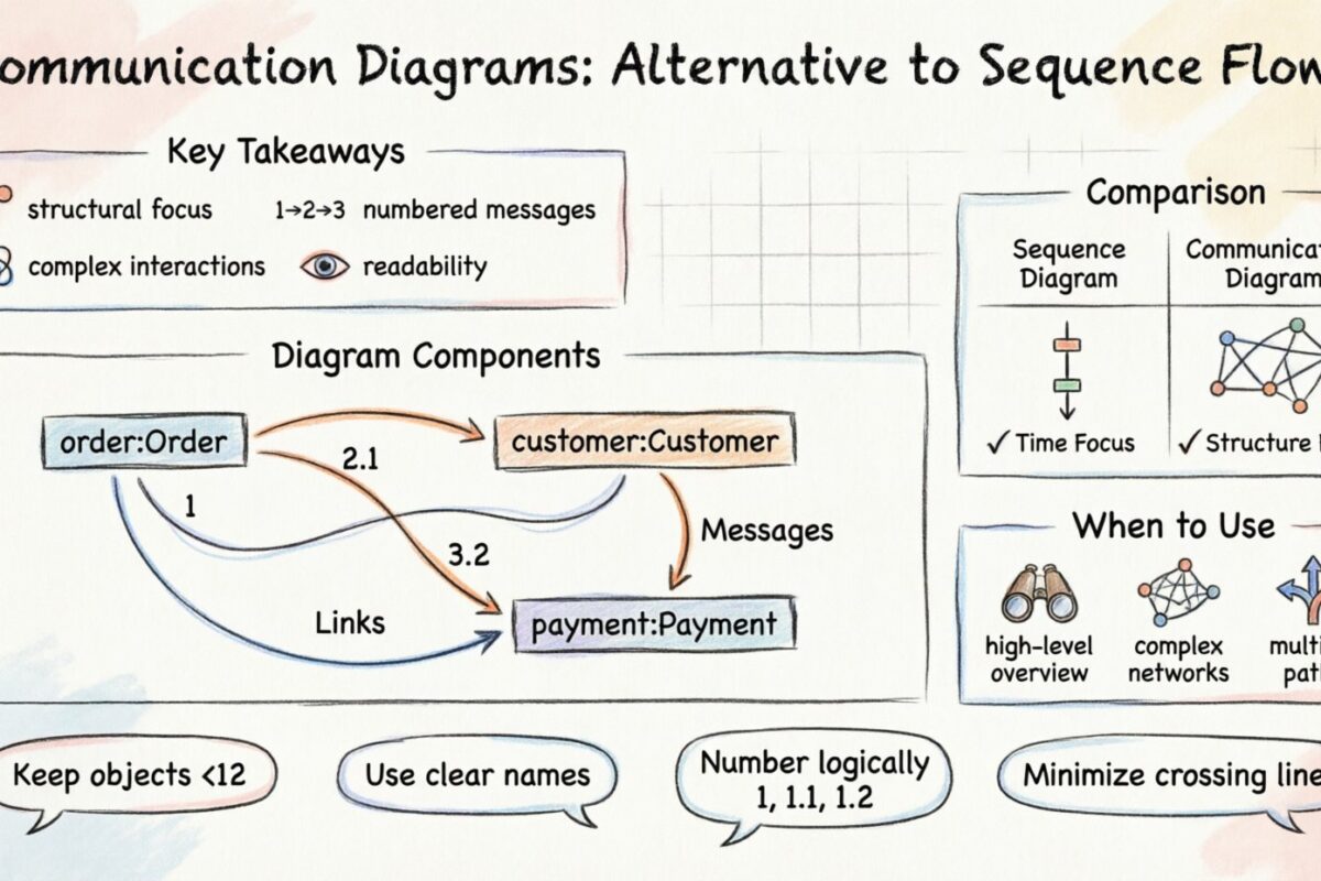 UML Guide: Communication Diagrams: Alternative to Sequence Flows