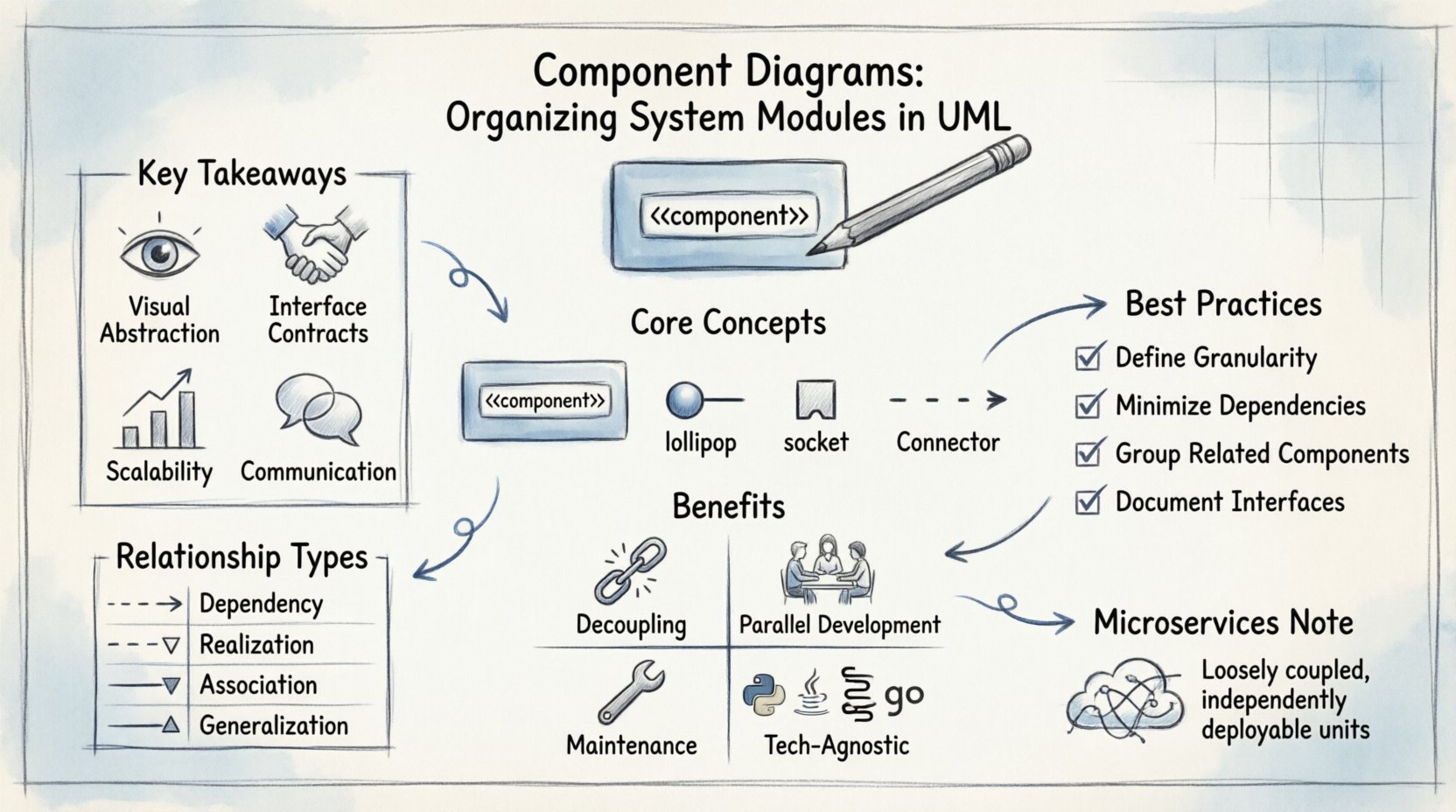 Component Diagrams: Organizing System Modules Component Diagrams: Organizing System Modules