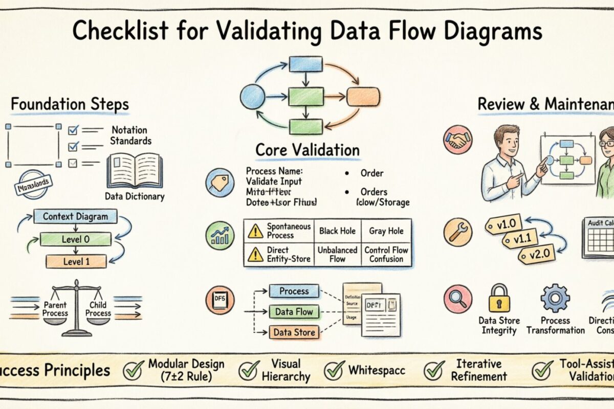 Checklist for Validating Data Flow Diagrams
