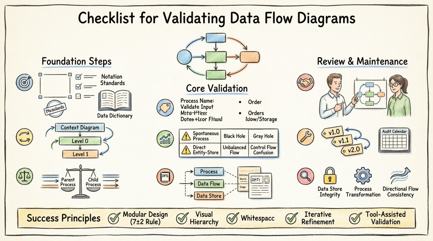 Checklist for Validating Data Flow Diagrams