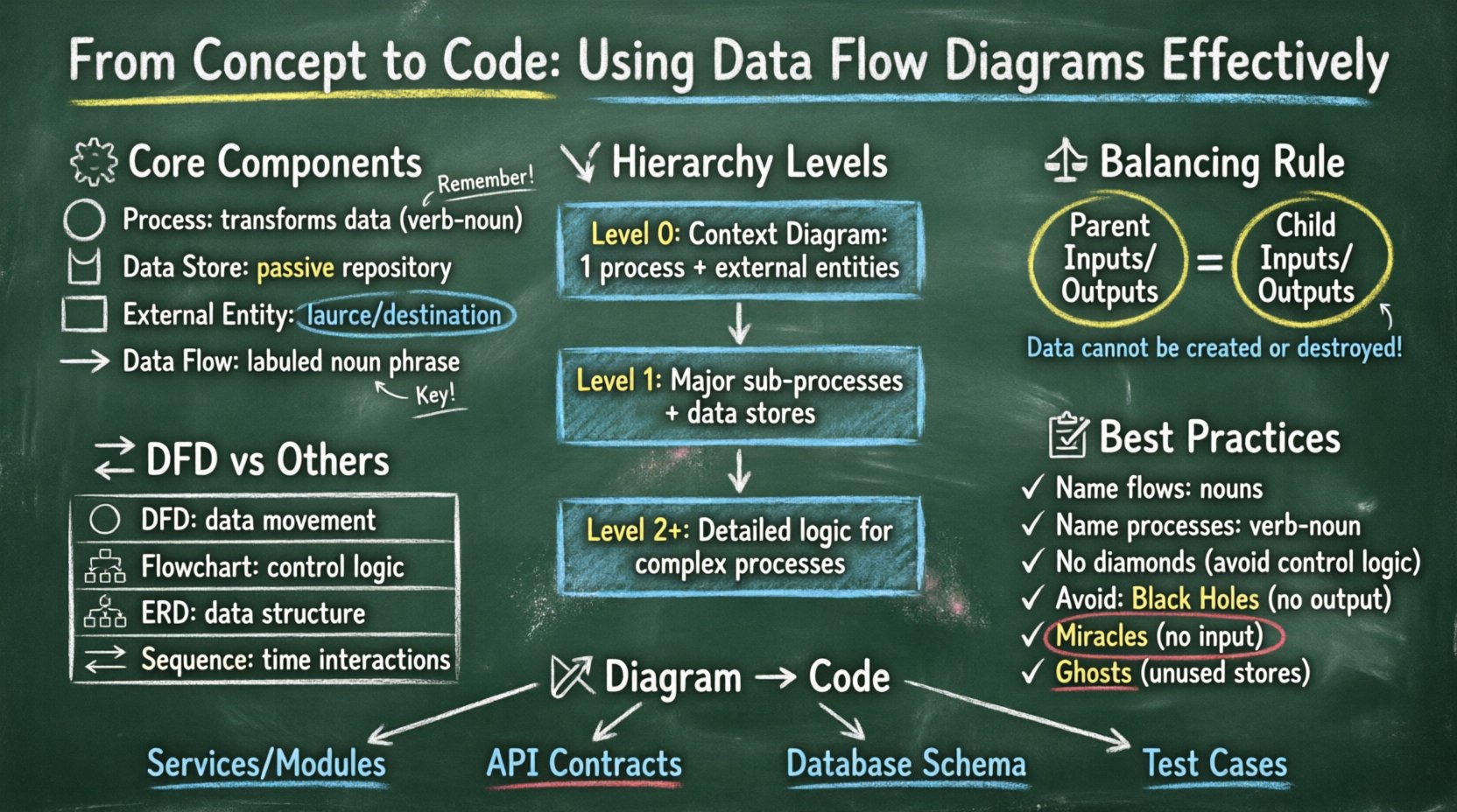 From Concept to Code: Using Data Flow Diagrams Effectively From Concept to Code: Using Data Flow Diagrams Effectively