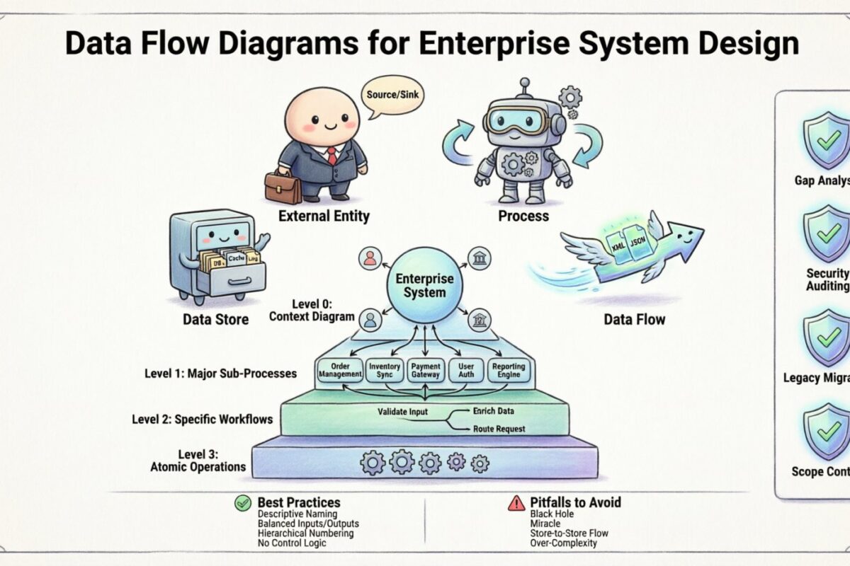 Data Flow Diagrams for Enterprise System Design