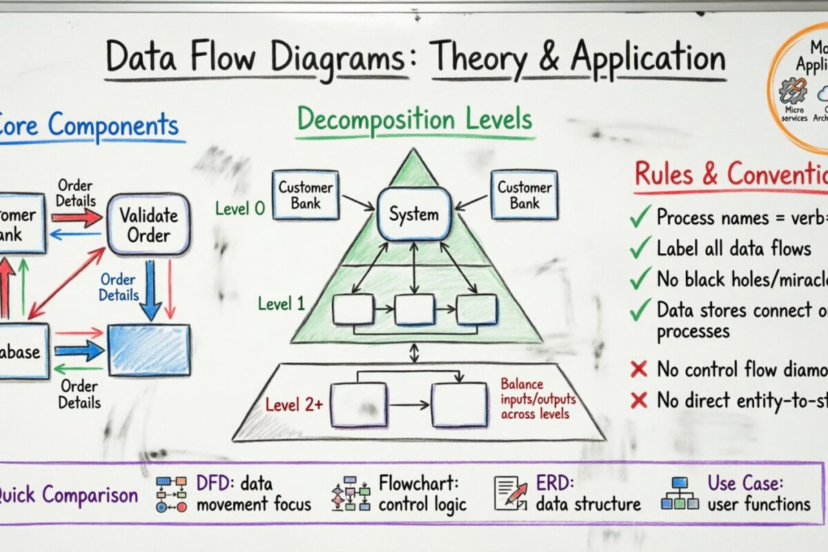 Deep Dive into Data Flow Diagrams: Theory and Application