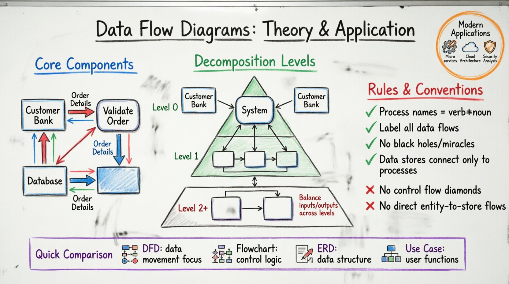 Deep Dive into Data Flow Diagrams: Theory and Application