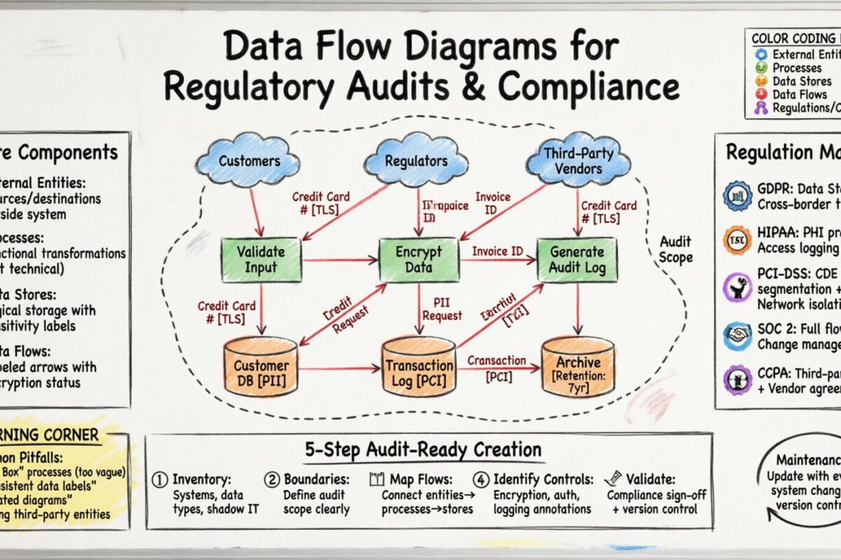 Data Flow Diagrams for Regulatory Audits and Compliance