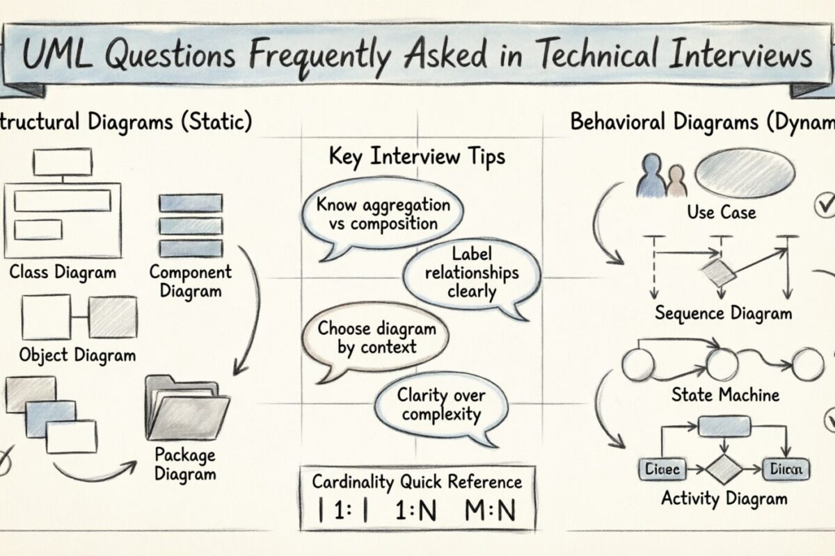 UML Questions Frequently Asked in Technical Interviews