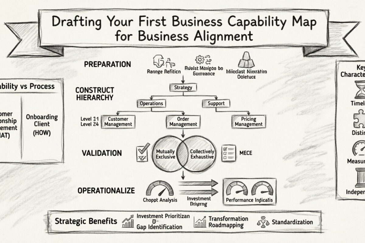 Tutorial: Drafting Your First Capability Map for Business Alignment