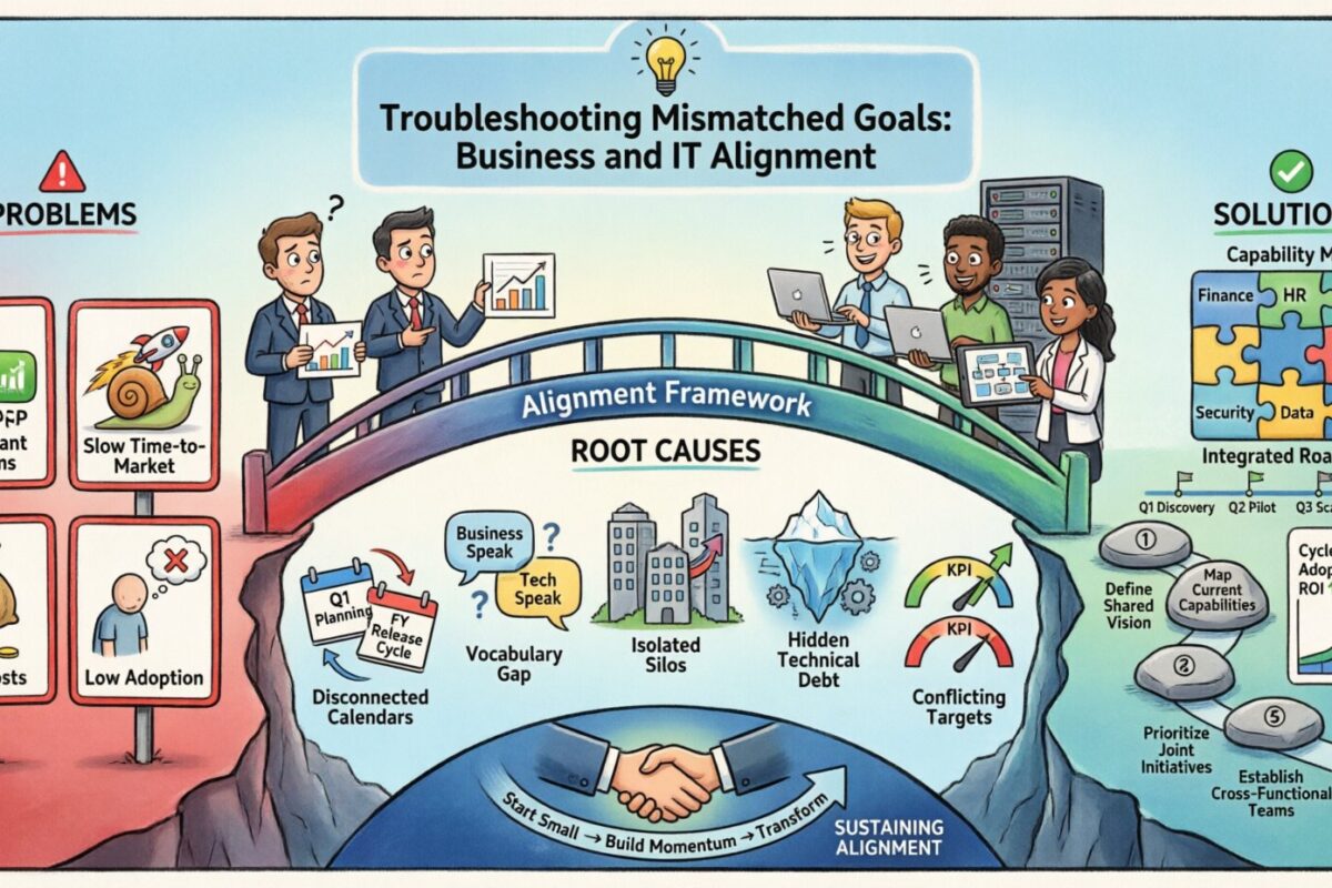 Troubleshooting Mismatched Goals: Solving Common Business and IT Alignment Issues Troubleshooting Mismatched Goals: Solving Common Business and IT Alignment Issues