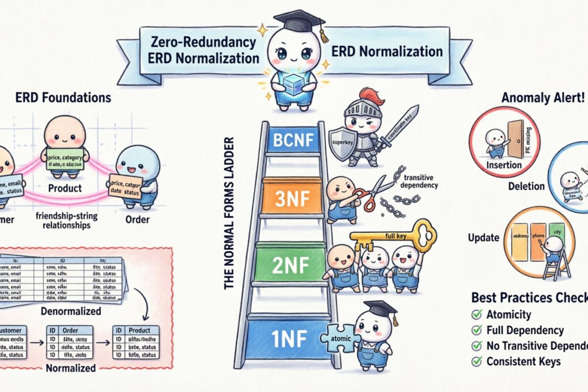 Deep Dive into Entity Relationship Diagram Normalization Strategies for Zero-Redundancy Storage