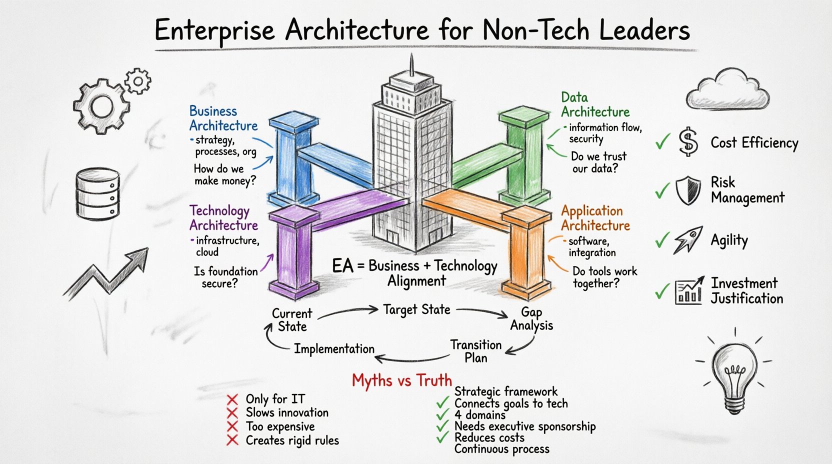 Enterprise Architecture for Non-Tech Leaders: A Simplified Explanation