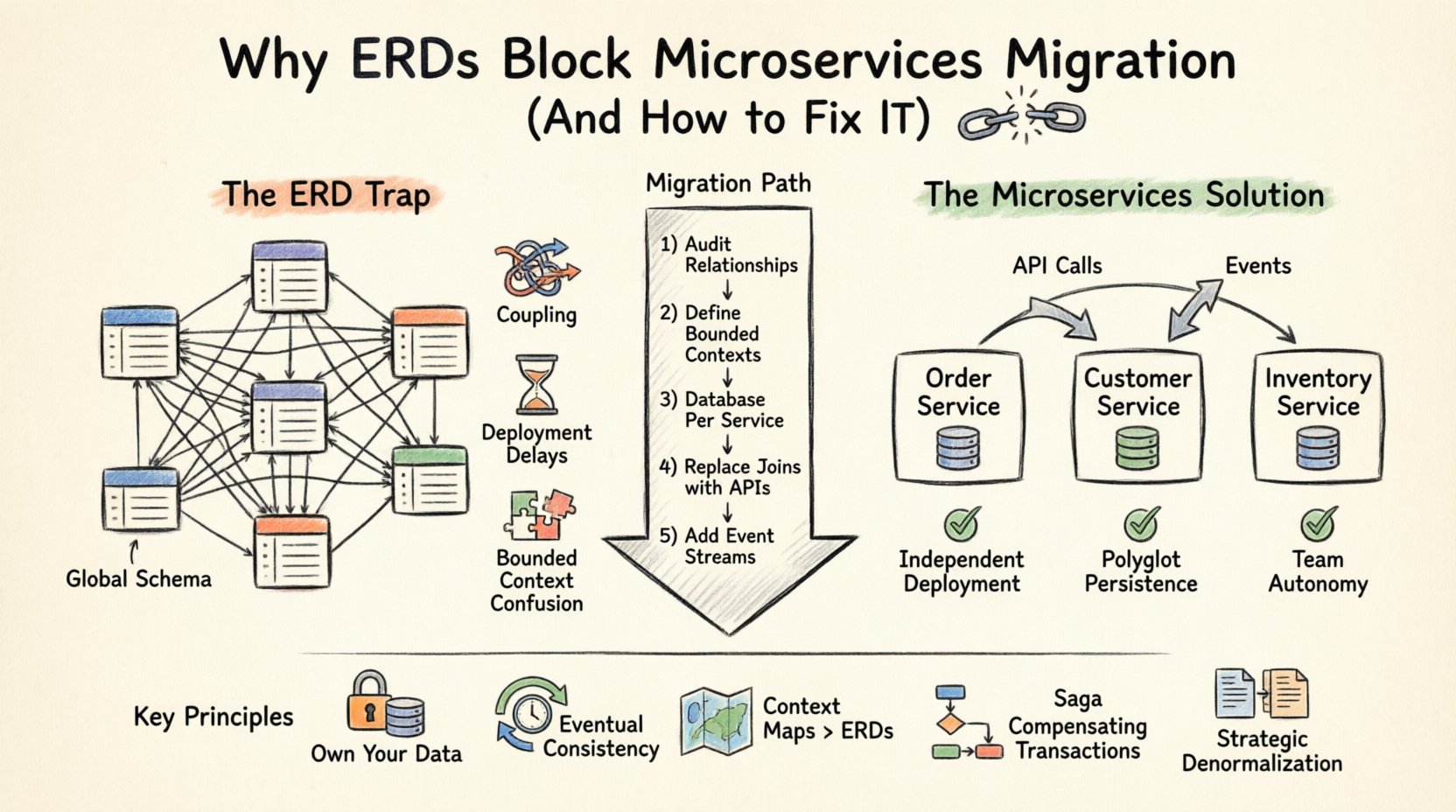 Why Your Entity Relationship Diagrams Are Blocking Microservices Migration (And How to Fix It)