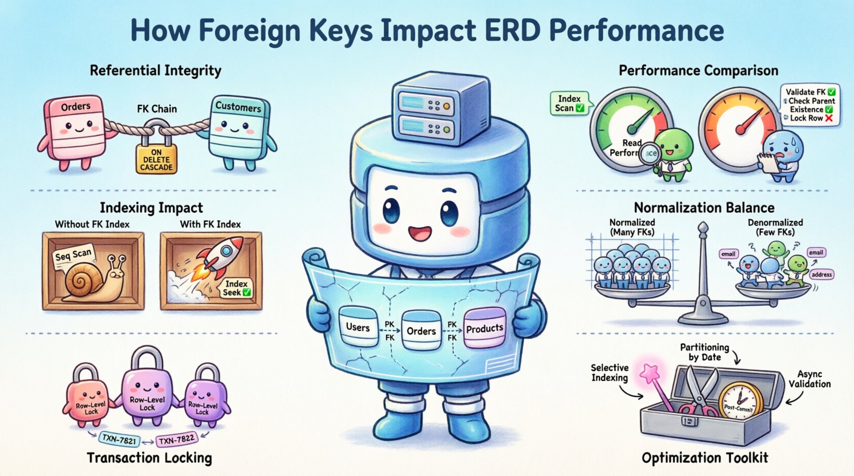 Component Breakdown Analysis: How Foreign Keys Actually Impact Entity Relationship Diagram Performance Component Breakdown Analysis: How Foreign Keys Actually Impact Entity Relationship Diagram Performance
