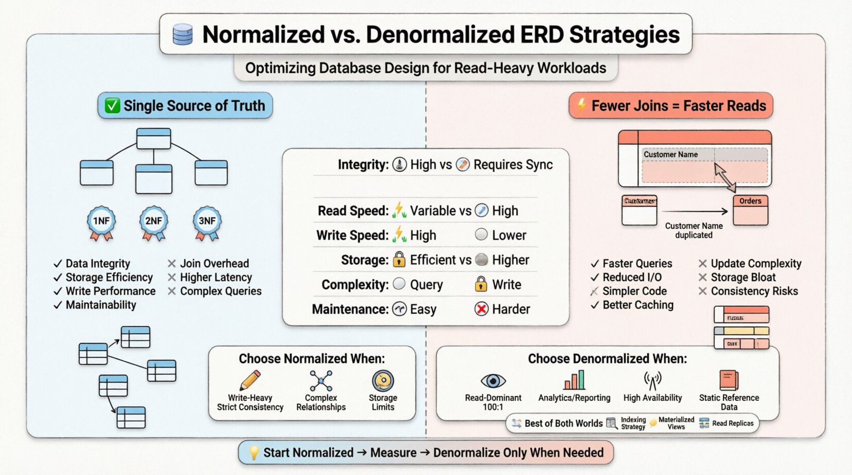 Comparison: Normalized vs. Denormalized Entity Relationship Diagram Strategies for Read-Heavy Workloads Comparison: Normalized vs. Denormalized Entity Relationship Diagram Strategies for Read-Heavy Workloads