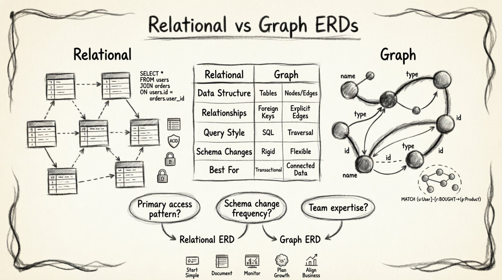 Comparison of Relational vs. Graph-Based Entity Relationship Diagram Approaches for Modern Apps Comparison of Relational vs. Graph-Based Entity Relationship Diagram Approaches for Modern Apps