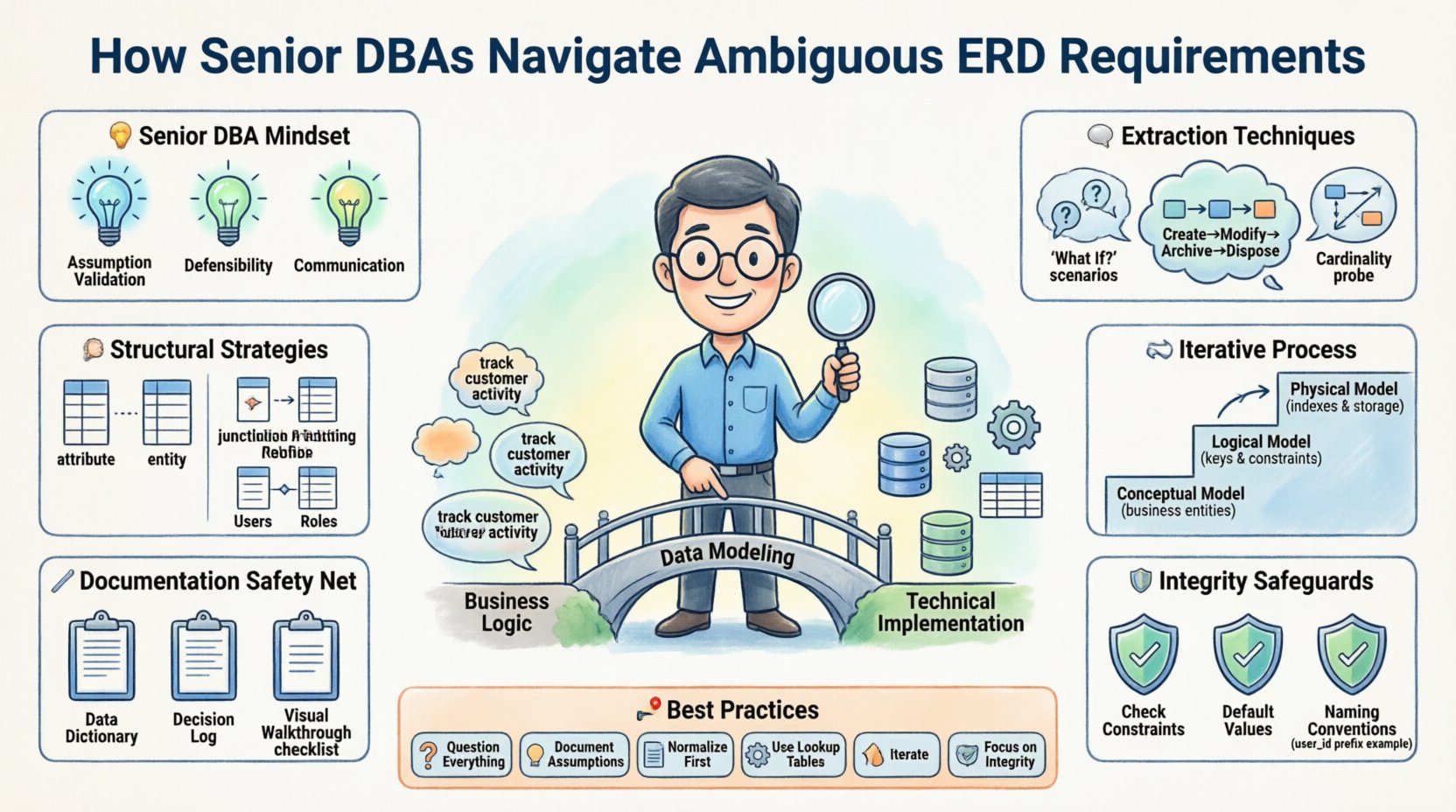 Q&A: How Do Senior DBAs Approach Ambiguous Requirements in Entity Relationship Diagram Design? Q&A: How Do Senior DBAs Approach Ambiguous Requirements in Entity Relationship Diagram Design?